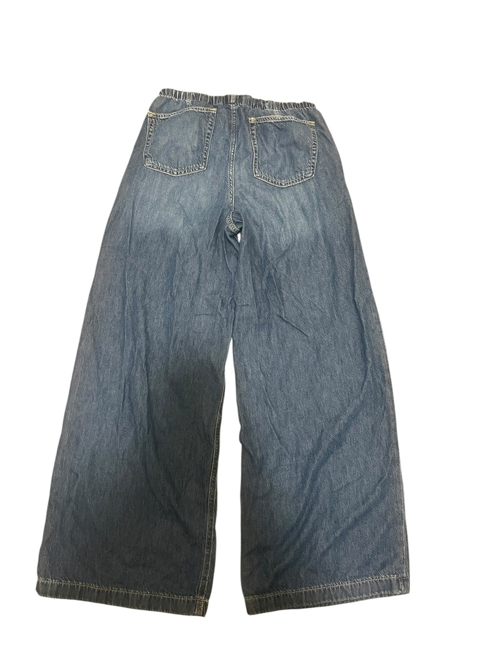 GAP Wide Leg Drawstring Jeans Small - Picture 2 of 4